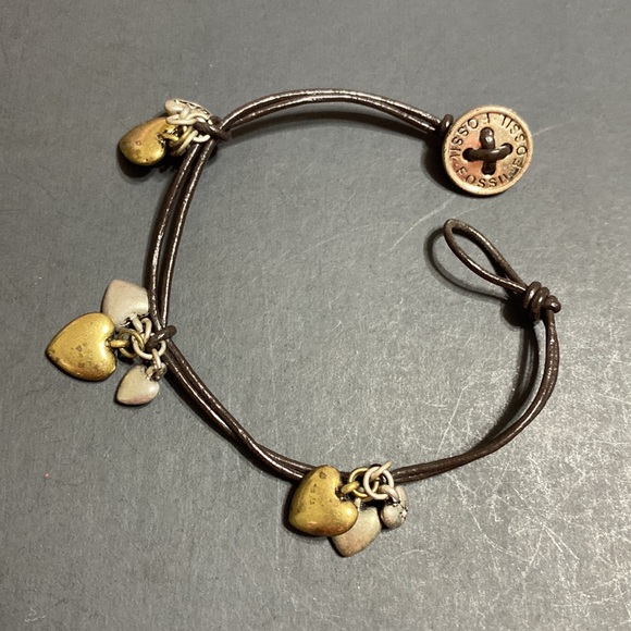 🖤NWOT💕FOSSIL leather bracelet - Picture 6 of 7